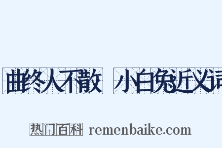 曲终人不散·小白兔近义词是什么意思的图片